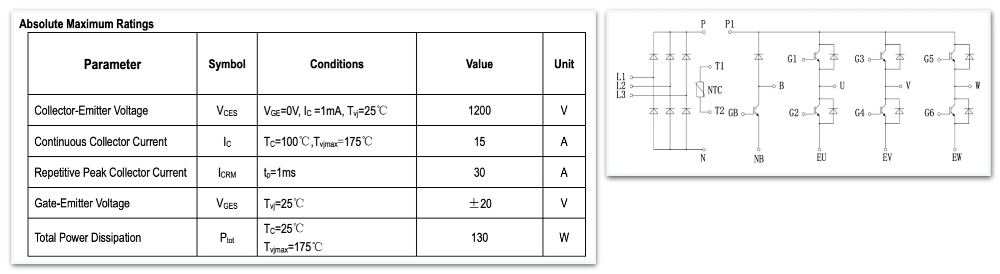  G15P12P2 igbt module